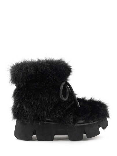 Купить женские черные полусапоги бренд united nude stomper fur boot артикул 5un.un152057.f в интернет магазине брендовой обуви JustCouture.ru