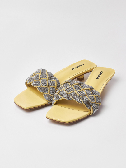 Купить женское желтое сабо бренд lola cruz niara артикул 4ll.nm103821.k в интернет магазине брендовой обуви JustCouture.ru