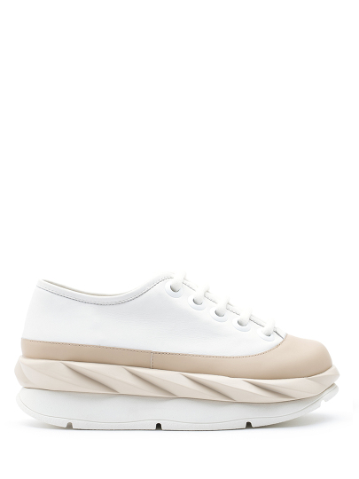 Купить женские белые полуботинки бренд  mellow laceup артикул 5cs.cy107391.k в интернет магазине брендовой обуви JustCouture.ru